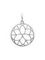 Подвеска Шаблон Мироздания из серебра, вид сзади