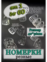 Номерки для гардероба прорезные