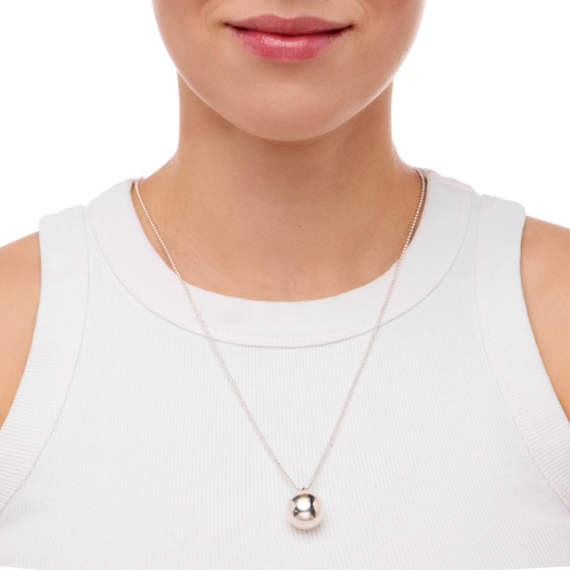 Колье Глянцевый Шар – Серебро