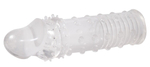 Прозрачная насадка на пенис Fun Extension - 16 см. (Цвет: прозрачный)