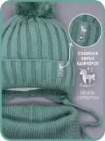 Шапка для девочек и снуд осенняя