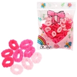 Резинки для волос 100шт «МИНДАЛЬ», цвет розовый, d-2см
