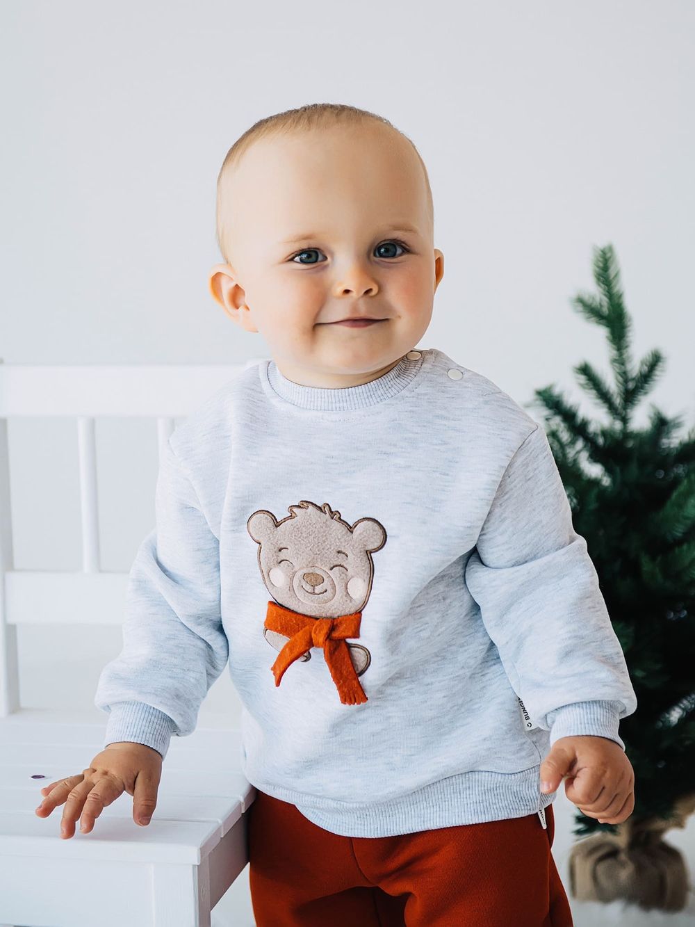 Свитшот "Мишка" утепленный 0+