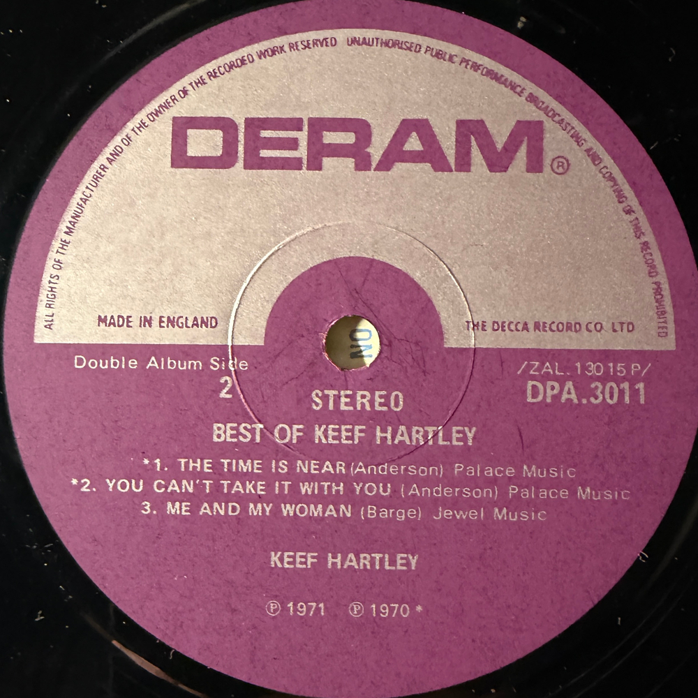 Keef Hartley ‎– The Best Of Keef Hartley 2LP (Англия 1974г.) Т