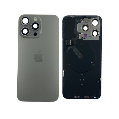 Задняя крышка для Apple iPhone 15 Pro Max (Снятый) Натуральный Титан - OR