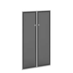 Двери средние стеклянные в профиле Васанта 810х20х1406 V-024