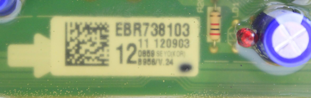 Модуль управления стиральной машины LG EBR738103