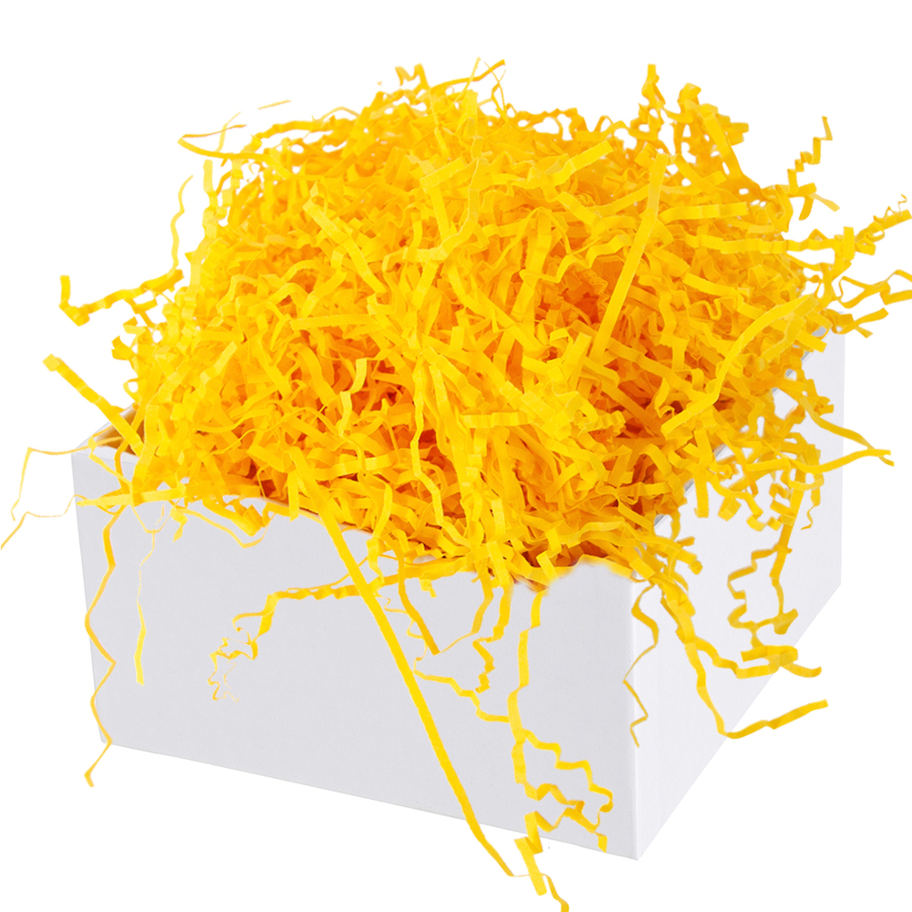 Наполнитель для коробок в ярко-желтом цвете, бумага, 50 г