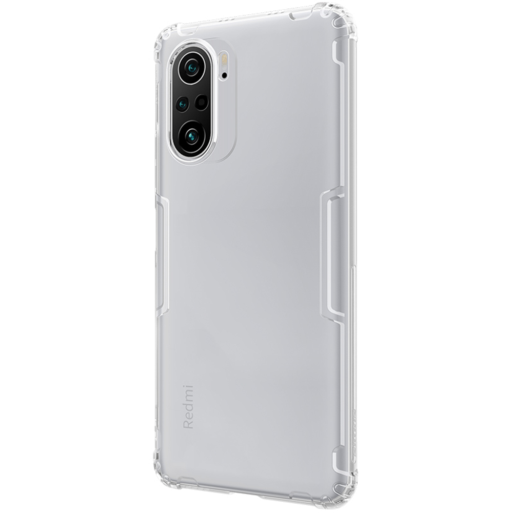 Мягкий чехол прозрачный от Nillkin для смартфона Xiaomi Poco F3 (Mi 11i, Redmi K40, K40 Pro), серии Nature TPU