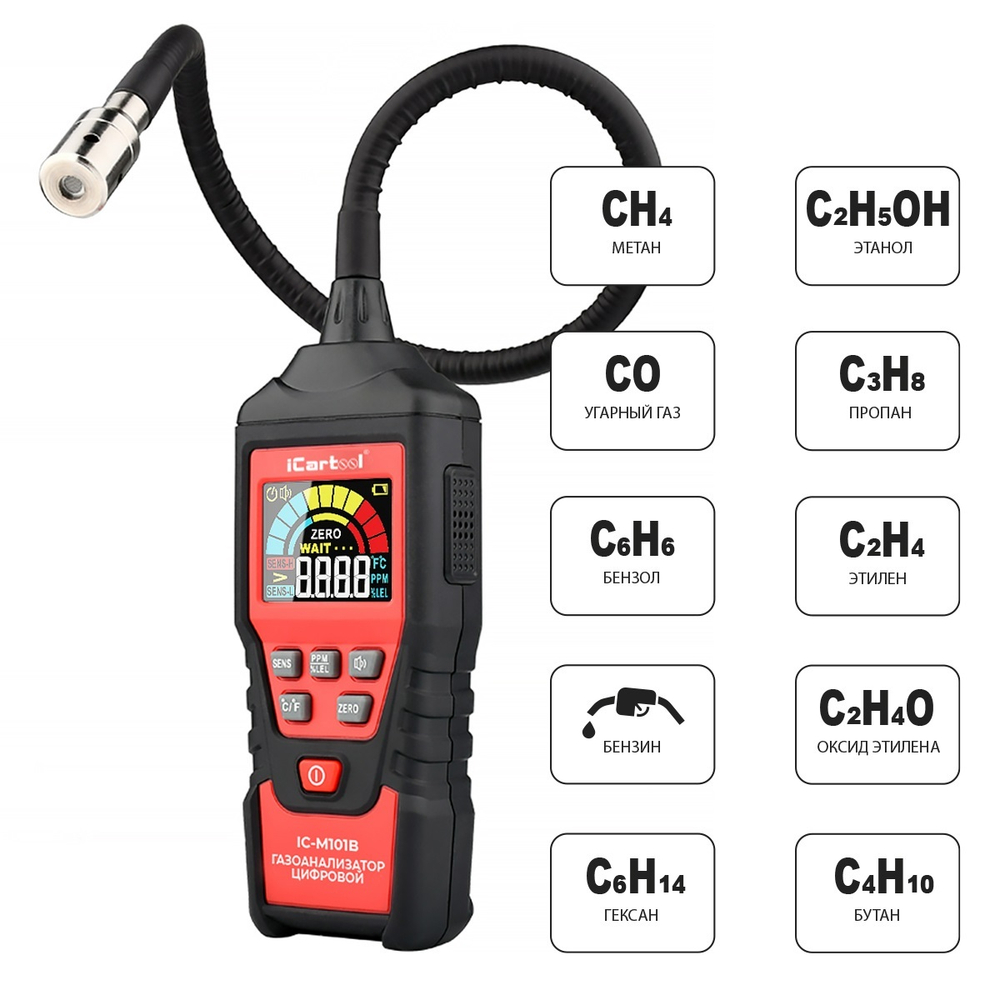 Газоанализатор цифровой iCartool IC-M101B
