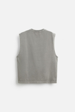 Топ relaxed fit без рукавов