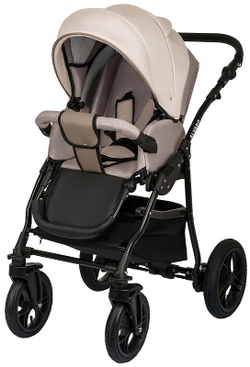 Детская коляска Alis Alvaro F 3 в 1 Al 11 т.бежевый+св.бежевый+бежевая кожа