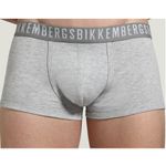 Мужские трусы хипсы серые набор 3 в 1 Bikkembergs CLASSIC BKK1UTR02TR