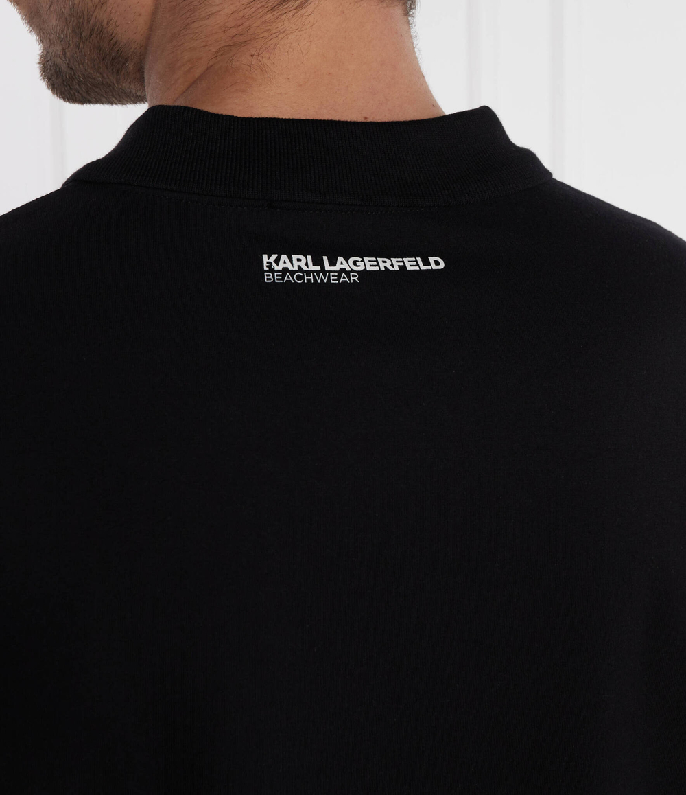 Поло Karl Lagerfeld - черный(241M2206)