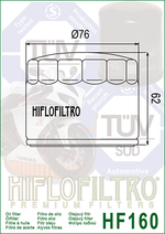 Фильтр масляный Hiflo Filtro HF160