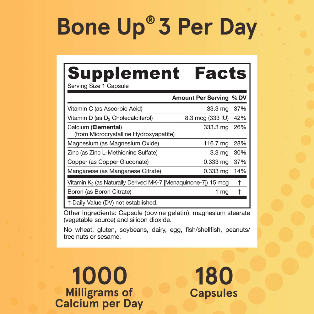 Jarrow Formulas, BoneUp, 1000 мг, 180 капсул