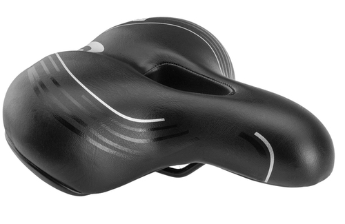 Седло TRIX комфорт 250x210 мм, пружинное, черное