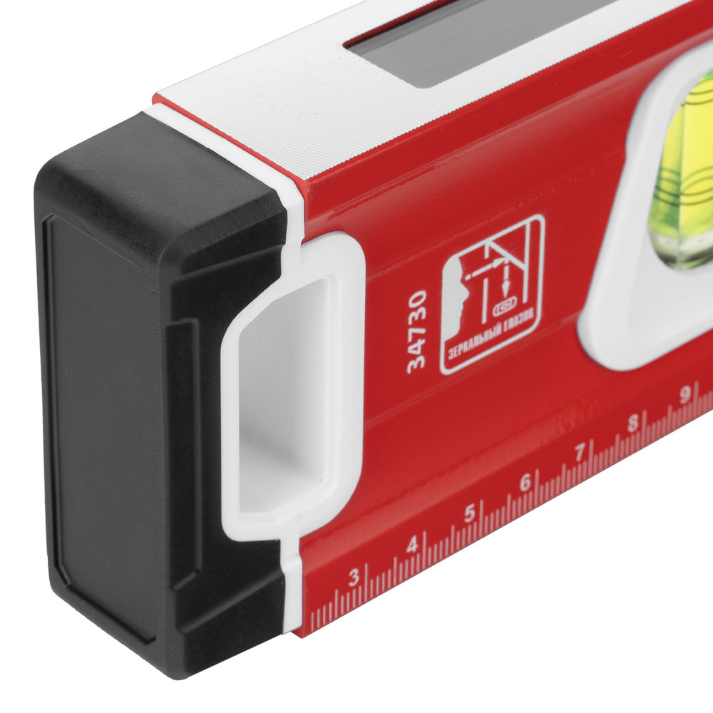 Уровень алюминиевый, магнит, фрезерованный, 3 глазка (1 зеркальный) 400 мм Matrix