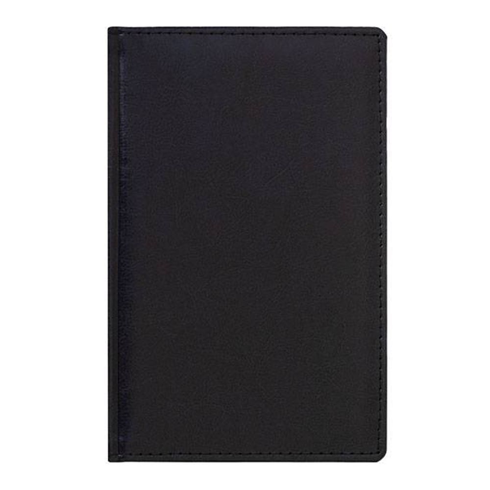 Книжка алф. А5- 133х202 мм 96 л. лин. КОРСИКА 7БЦ т.-син. полиурет.обл. вырубка