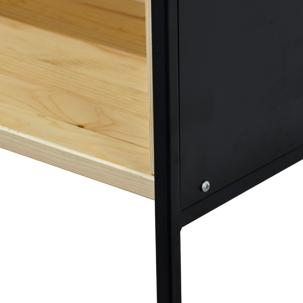 Стеллаж, 90х35х127, Бьерн, напольный, для книг, деревянный, в ванную и прихожую, для кухни, лак, La Redoute