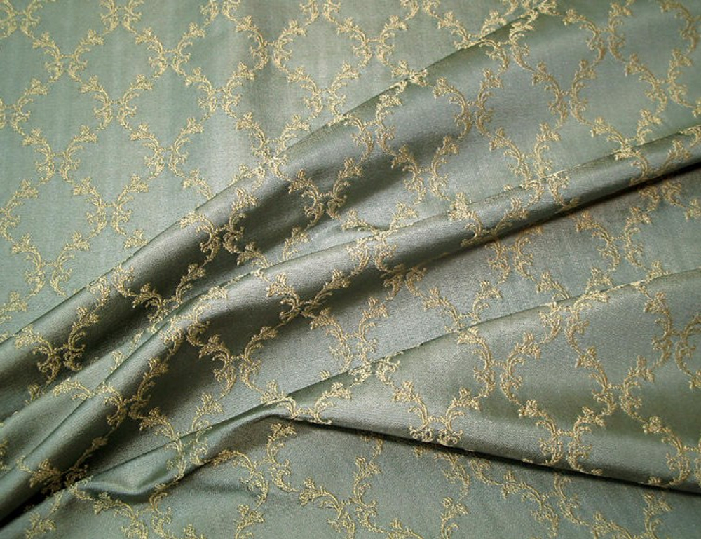 Жаккард Букет скань бирюза