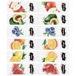 Закладки для книг МАГНИТНЫЕ, "FRUITS", набор 12 шт., 60x20 мм, BRAUBERG, 113173