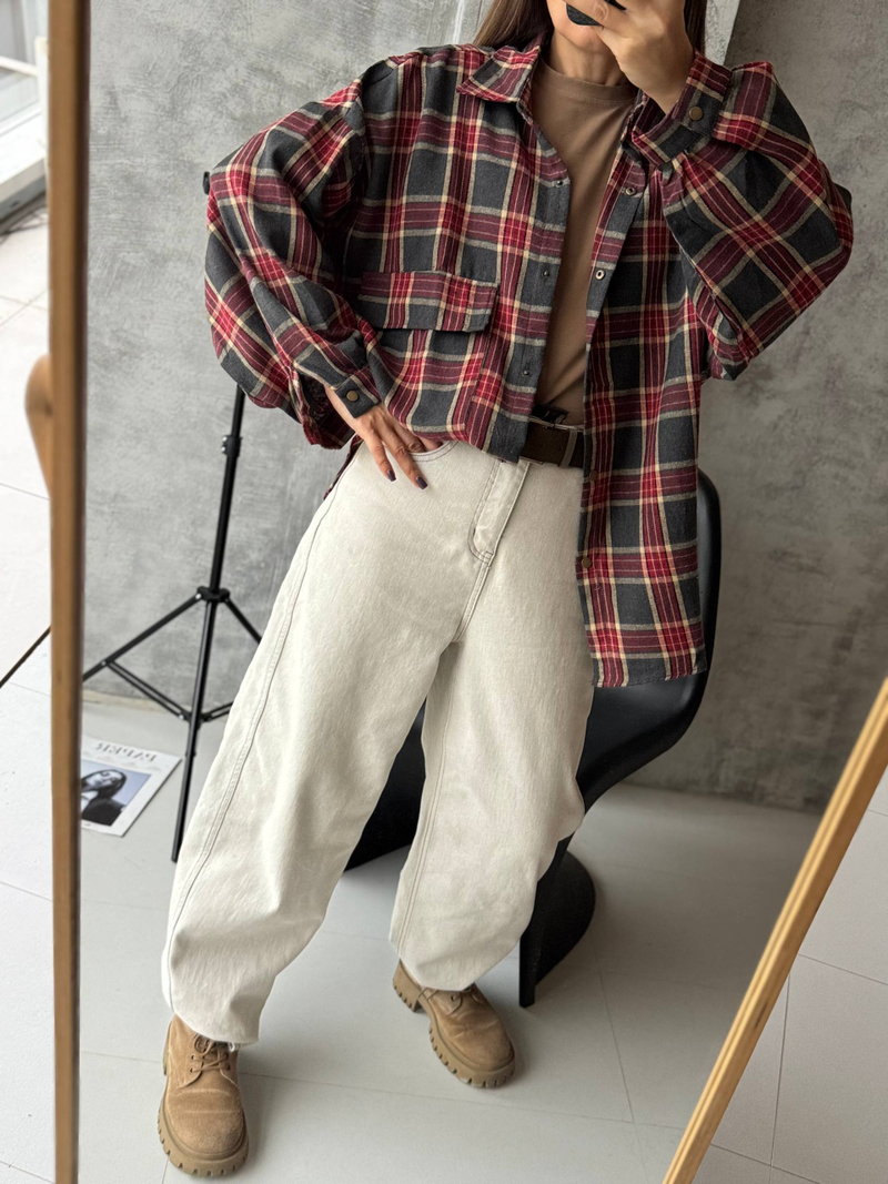 Рубашка женская арт. 226 цвет "красный"