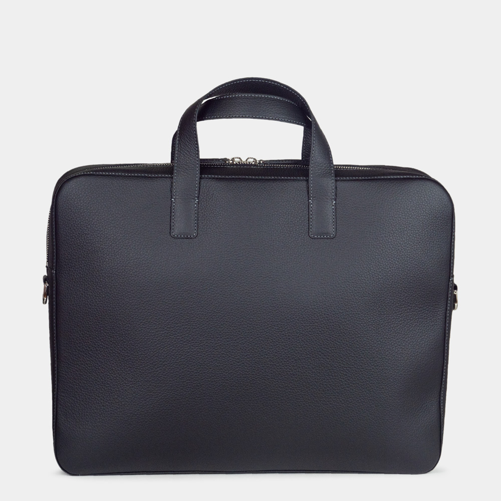 Сумка для ноутбука и документов Bocage Classic из кожи теленка, черного цвета
