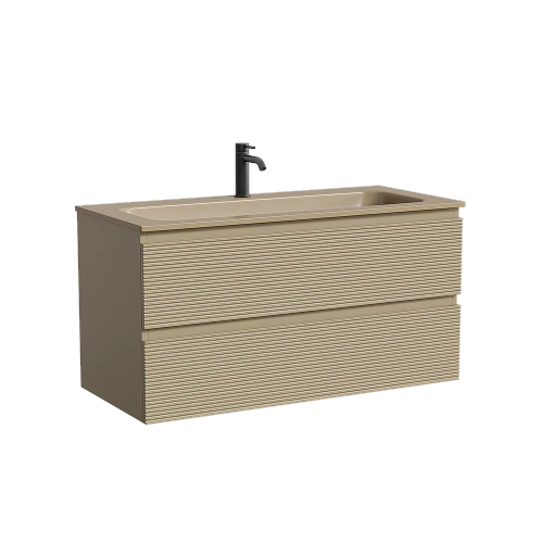 Тумба с раковиной Sancos FOLK FL100CP/CN7013MC 100 капучино