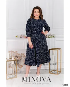 Платье 3142-В-темно-синий Minova