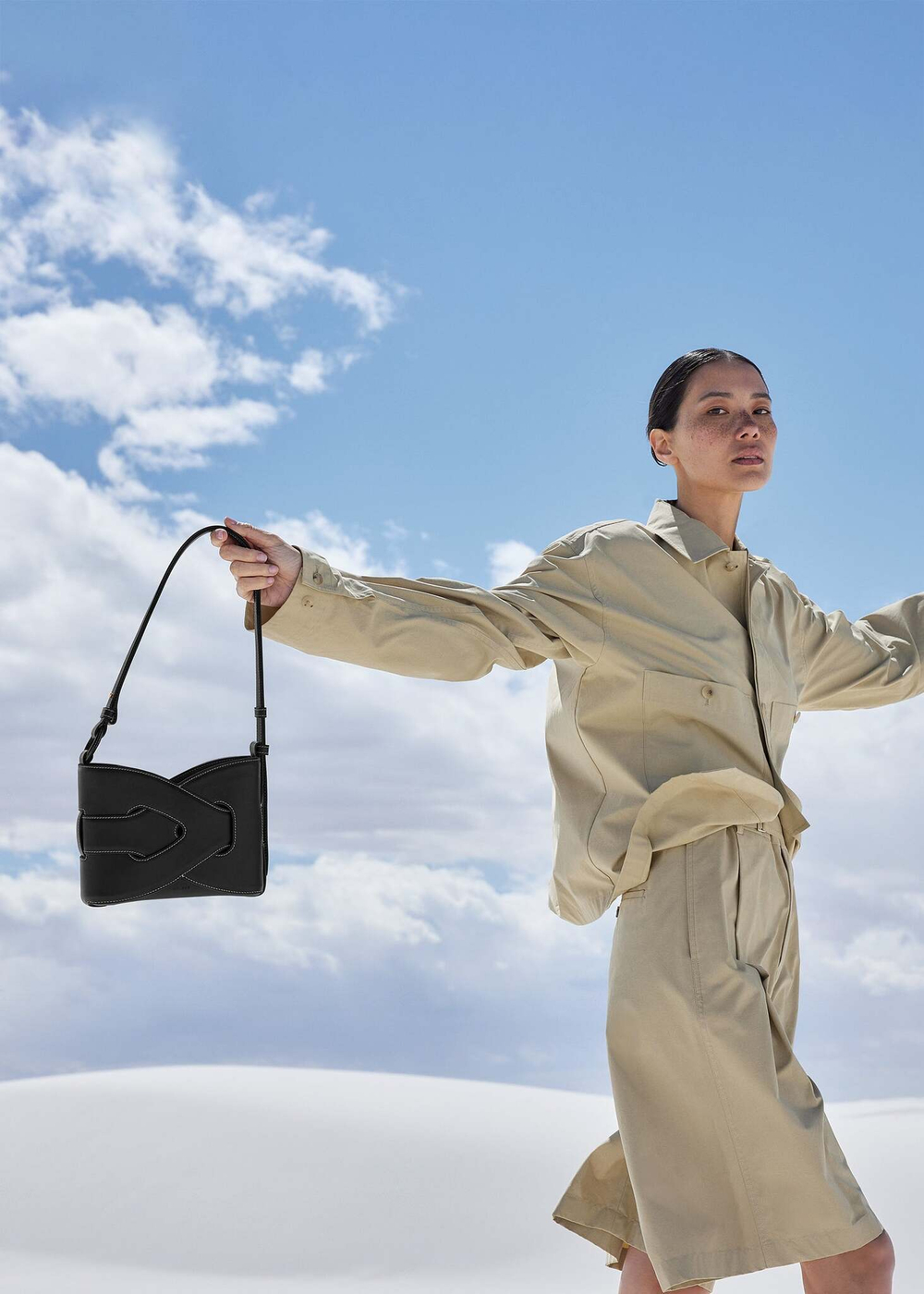 Сумка Polene NOODE EDITION SMOOTH BLACK