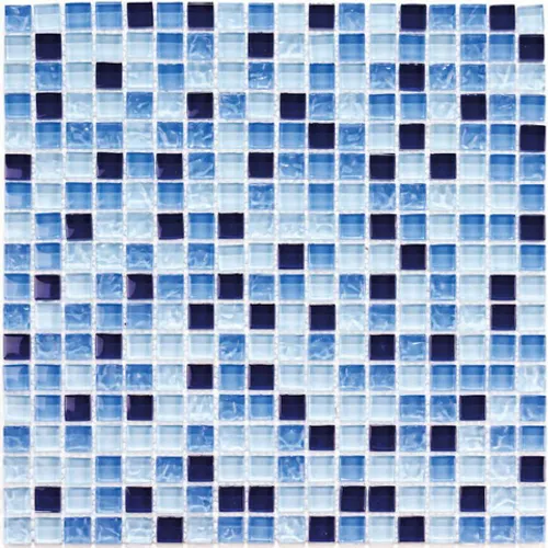Blue Drops мозаика Bonaparte стеклянная синий голубой квадрат