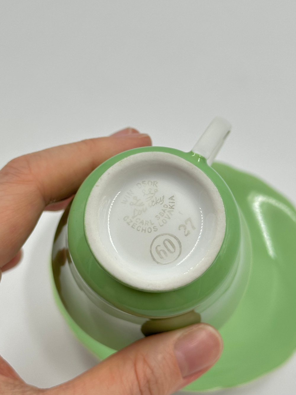 Кофейная пара зелёная Loučky