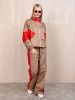 Костюм женский "Девяностые" бежевый