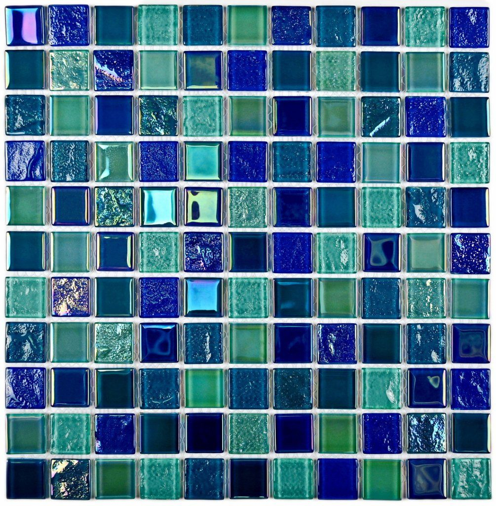 Мозаика стеклянная Bondi dark blue-25/Бонди темно-синий-25 (25х25) 300х300х4 мм (шт)