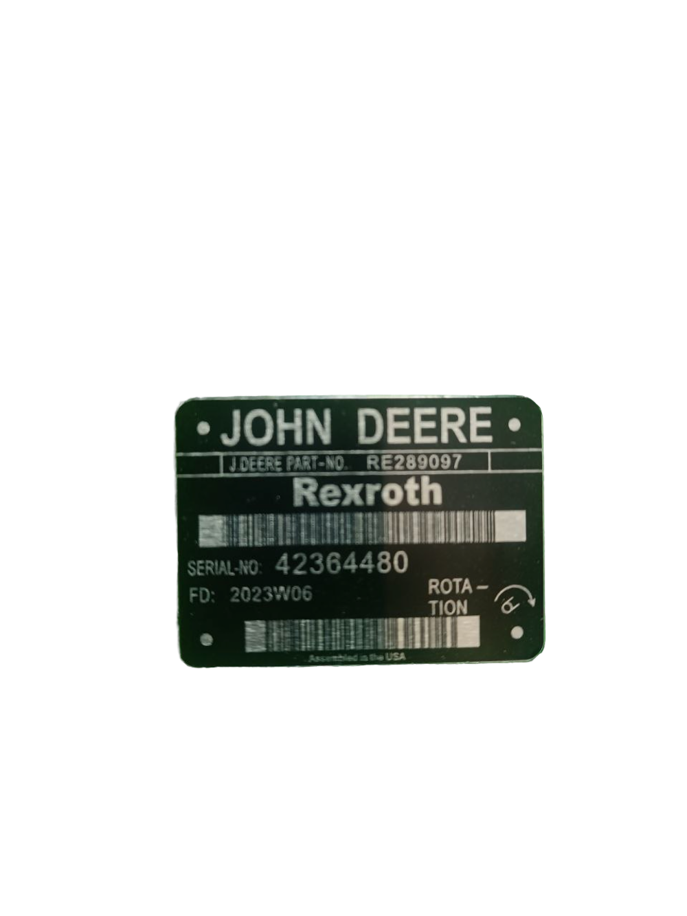 Гидронасос Джон Дир (John Deere) RE289097