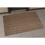 Коврик придверный 60х90 см, ВЕНГЕ, грязезащитный, 430 г/м2, фактурный рисунок АЛМАЗ, ЛЮБАША, 701056