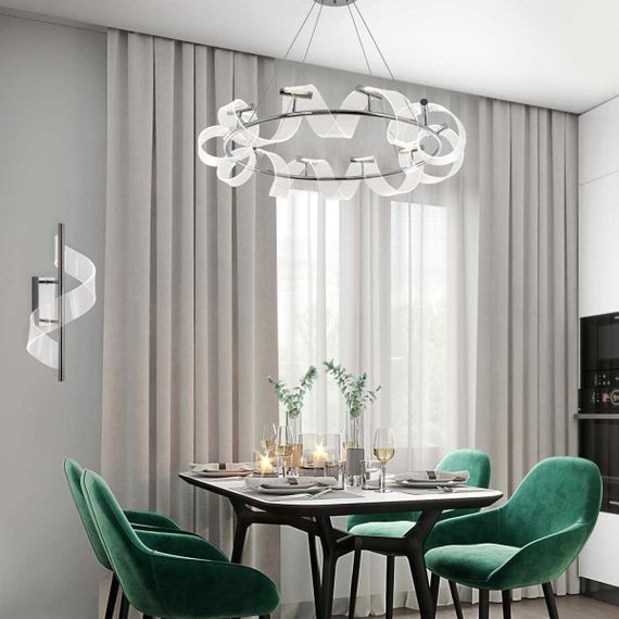 Подвесная светодиодная люстра Modelux Modestyle MS.3029.10 CR