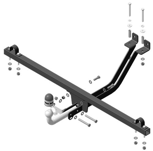 Фаркоп АвтоСтандарт Lada Niva, 4x4, Niva Legend, Urban с 1977 г. (оцинкованный шар)(паспорт и сертификат в комплекте)(без электрики) L105A