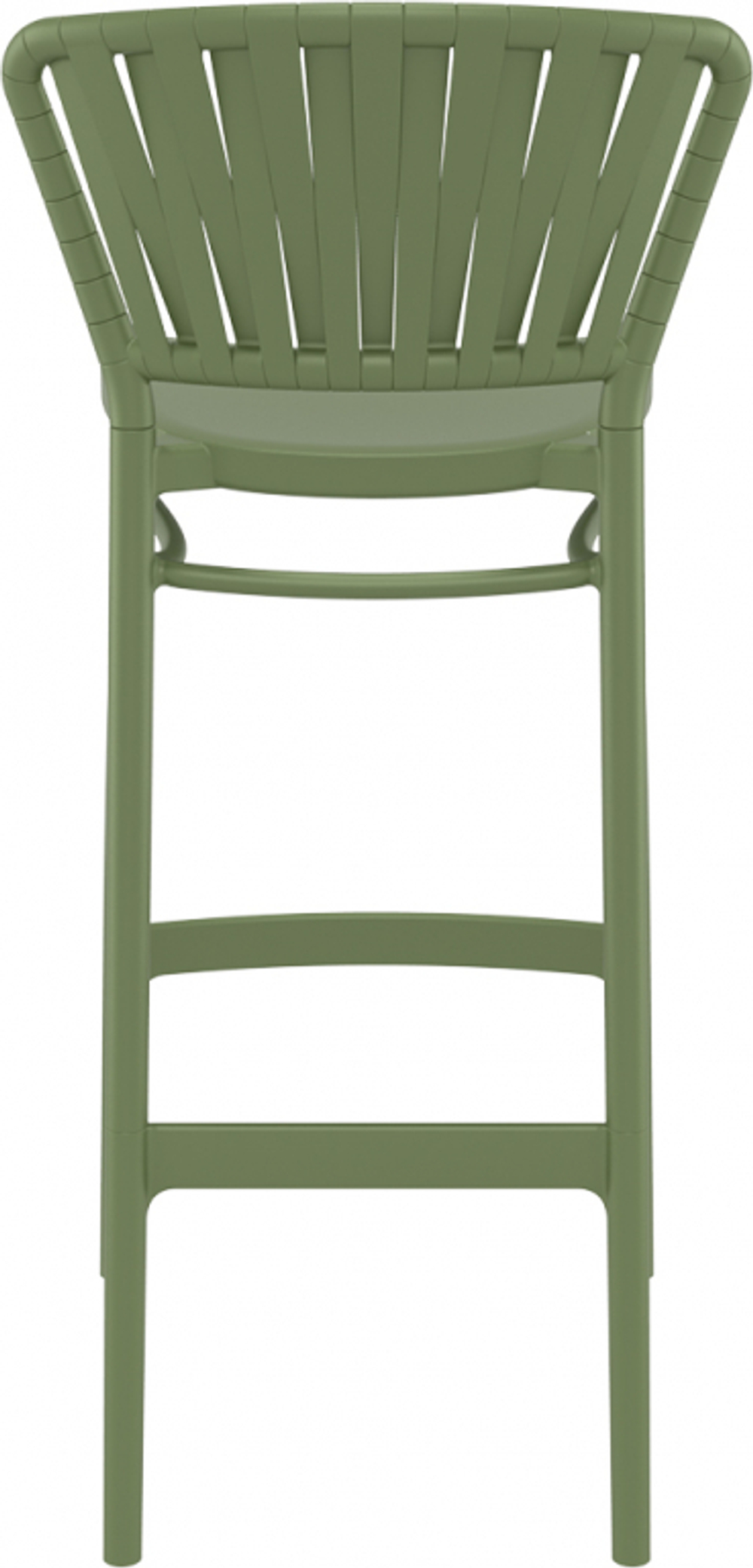 Стул пластиковый барный Siesta Contract Portofino, оливковый