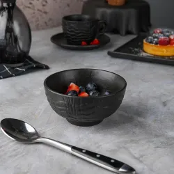 Соусник 150 мл d 9,8 см h5 см круглый фарфор Black Raw Wood P.L. Proff Cuisine [4]