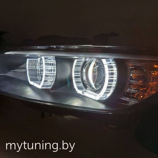 Передние фары ANGEL EYES LED BLACK HID для BMW 3 E92 E93
