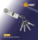 Цилиндровый механизм, латунь Перфорированный ключ-вертушка CW80 мм