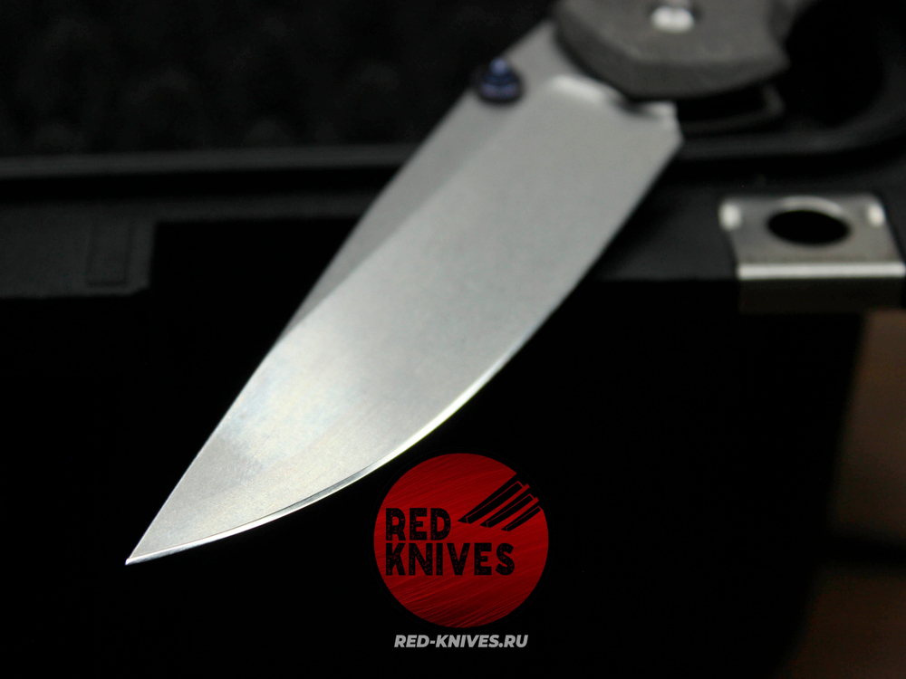 SPD X Chris Reeve Sebenza 31 Large Blue Wave - рук. титан, шайбы бронза, дэтенд керамика