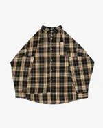 Рубашка One Two Cowboy Basic 8 в клетку черная