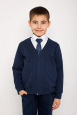 Кардиган "Игнат-1", р. 128, тёмно-синий, (Ивашка)