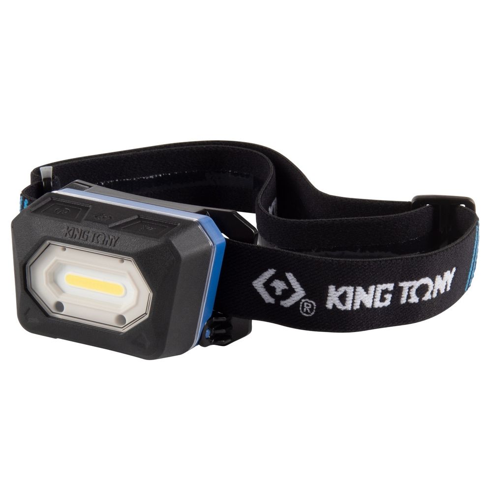 KING TONY (9TA522) Фонарь светодиодный, налобный, 1 Led COB, 3,7 В
