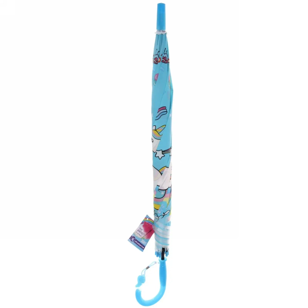 Зонт детский полуавтомат «Ultramarine - Единорожек на луне», 8 спиц, d-85см, длина в слож. виде 68см ●