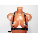 Классическая портупея из натуральной кожи с прострочкой