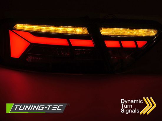 LED BAR TAIL LIGHTS RED WHITE SEQ fits AUDI A5 11-16